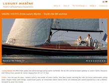 Tablet Screenshot of luxury-marine.com